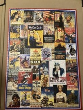 World War 1 &2 vintage postets  1000 Piece Jigsaw Puzzle Eurographics 