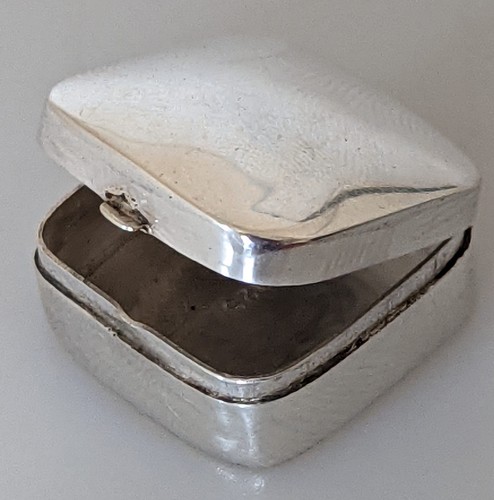 Vintage sterling silver pill - sterling,
