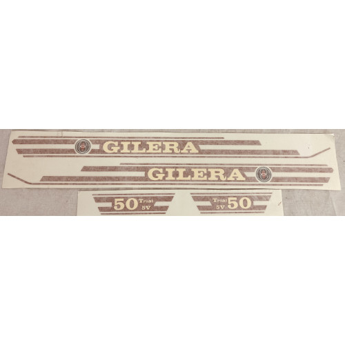 Gilera 50cc trial decals - 50cc, 5v