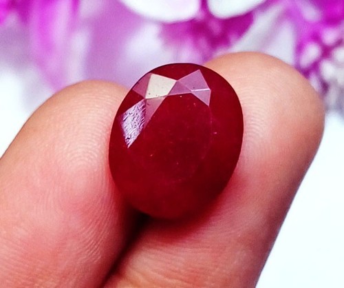 Natural red beryl - beryl, cut