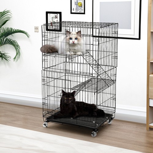 Cat cage folding - cage, metal