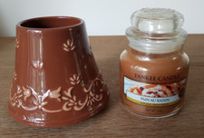 Yankee Candle Pain au raisin small Jar + USA import Victoria Chocolate Sml shade