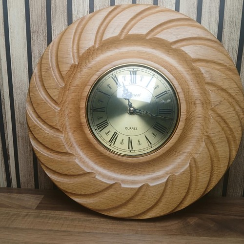 Hand carved wooden oak - wooden, wall