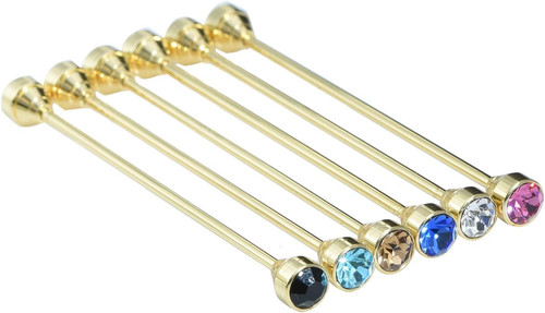 6pcs czech crystal collar - czech, bar