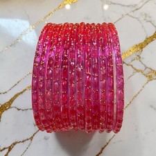 Raindrop glass  bangles