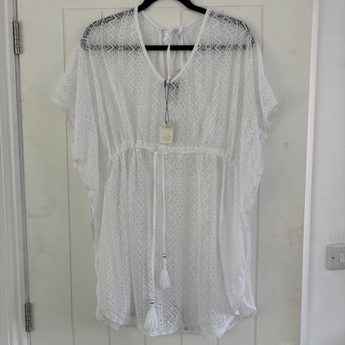 Primark white lace beach - white,