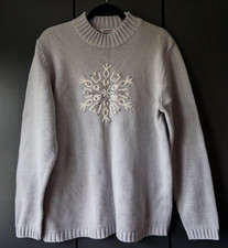 Damart Grey & White Sequin