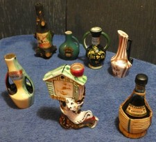 VINTAGE MINIATURE SPIRIT BOTTLES DECORATIVE ITALIAN FRENCH DOLFI DRIOLI