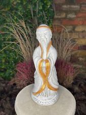 Concrete chinese man figure Stone japanese man statue Outdoor zen garden decor