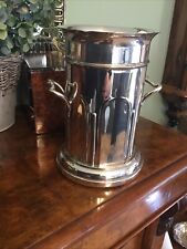 A BEAUTIFUL ANTIQUE SILVER PLATED WINE BOTTLE HOLDER, ROBERTS & BELK CIRCA 1900.