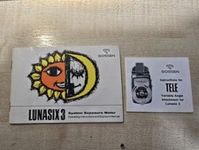 Gossen Lunasix 3 Exposure Meter Instruction Manual