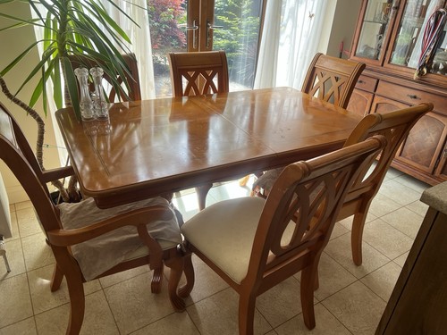 Wood table and chairs - wood,