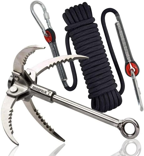 Quadpalm grappling hook with - quadpalm,
