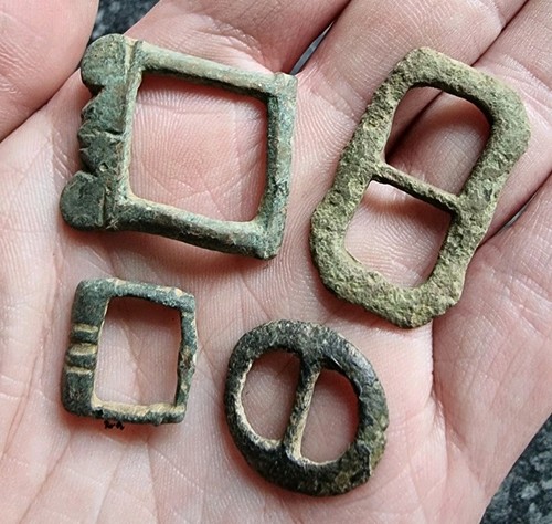 Metal detecting finds buckles - metal,