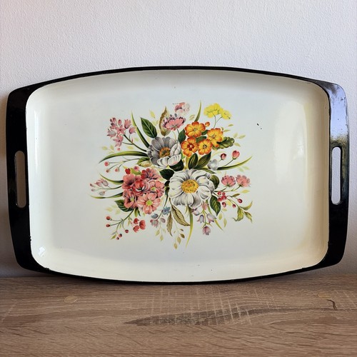 Vintage lacquer ware floral - vintage,