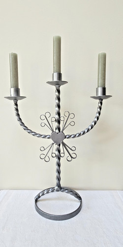 Swedish metal heart - , candelabra