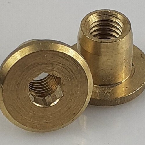 Sleeve nut solid brass - sleeve, m6