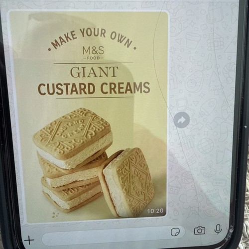 Custard creams make - m&s,
