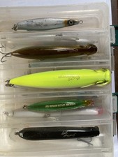 Bass Lures . Used but In Very good condition. In well used but good lure box.