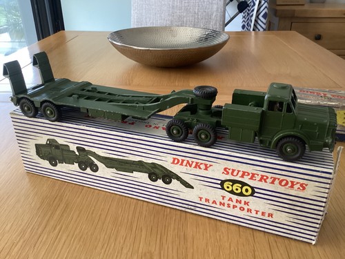 Dinky toy tank transporter - toy,
