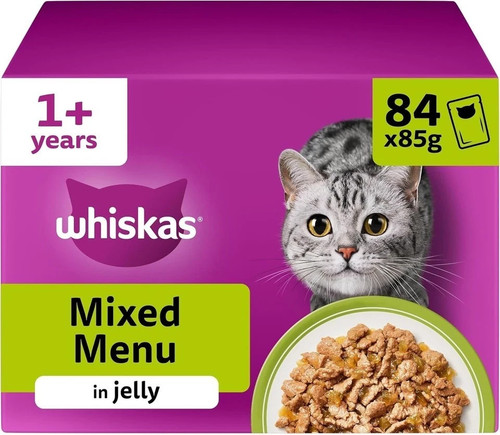 85g whiskas adult cat - 1+,