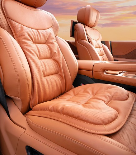 Orange car seat cushion - orange,