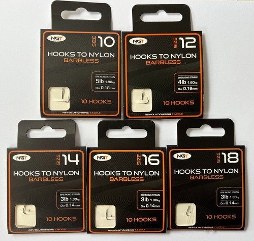 Pack ngt barbless hooks - barbless,
