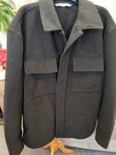 Zara Men's Dark Green Khaki Blazer Jacket  Wool Blend XL BNWOT