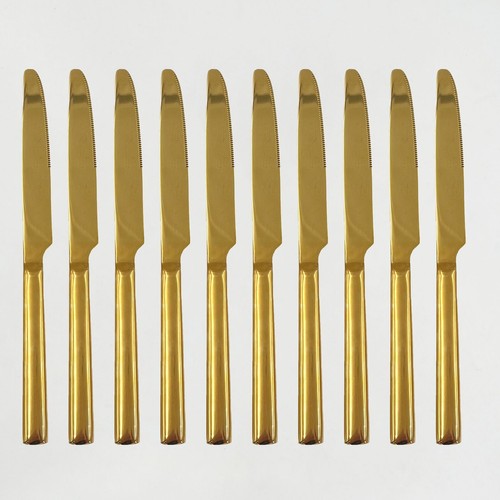 Gold cutlery pack 10 - pack, of