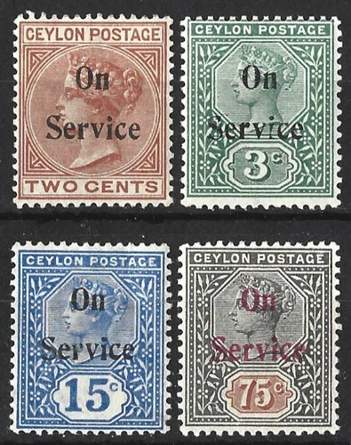 Ceylon 1899 1900 service - ceylon, 1899-1900