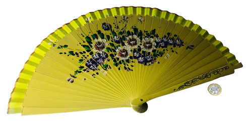 Hand fan portable - portable, yellow
