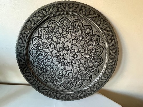 Antique engraved silver - , tone