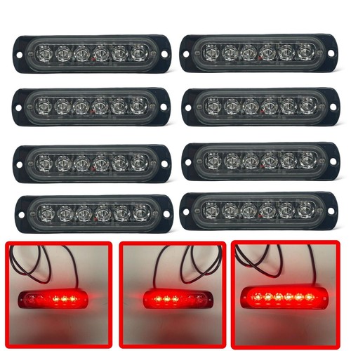 Red led strobe - 8x,