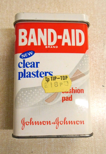Vintage band aid clear - aid,