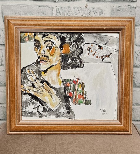 Watercolour sketch egon - watercolour, 'egon