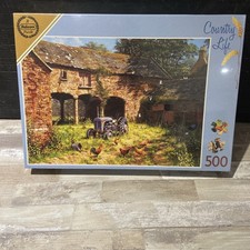 Rare VINTAGE Falcon 500 Pieces Jigsaw Puzzle A Country Life NEW STILL SEALED