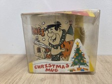 Vintage Flintstones Christmas Mug 1994 Hanna-Barbera Staffordshire Tableware NEW