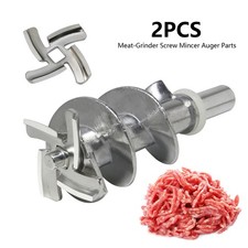 2X Meat-Grinder Screw Mincer