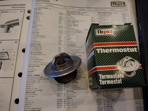 New engine thermostat fits - thermostat,