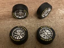 Scalextric 4 new car wheels &