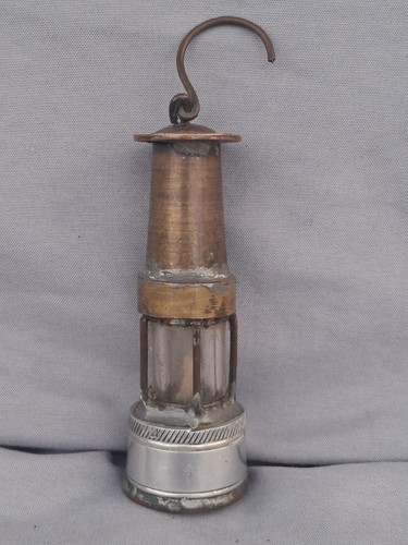 Vintage miniature miners lamp - vintage,