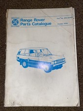 Range Rover Parts Catalogue
