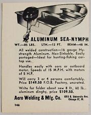 1948 Print Ad Sea-Nymph