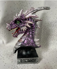 Dragon Head Purple On Stand