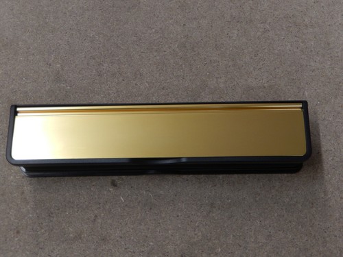 Gold black letter box for - gold/black,
