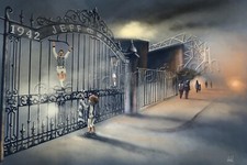 Jeff Astle Gates The Hawthorns West Bromwich Albion  -  A3 print