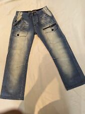 Vintage Crosshatch Raw Series 00.55 Jeans, 30W 34L, circa early 2000's