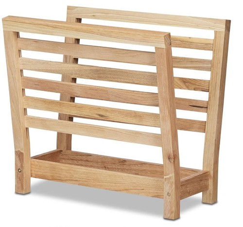Standing magazine rack - standing, wood
