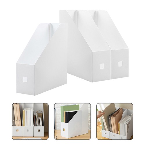White plastic file holder - holder, set