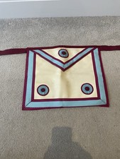Masonic Regalia Mark Master Masons Apron Lambskin? Good Condition